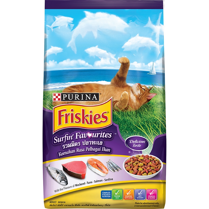 Friskies Surfin Turfin ฟริสกี้ส์ เซอรฟิน ปลาทูน่า และซาร์ดีน